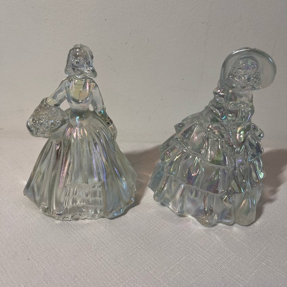 Wheaton Other - vintage Wheaton Ware Carnival Glass figurines Southern Belle & colonial lady